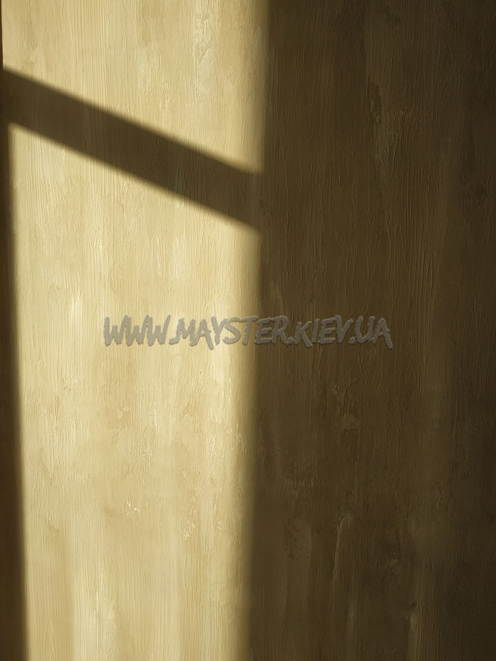 Акцентная стена венецианской штукатуркой Grassello 600 фото
