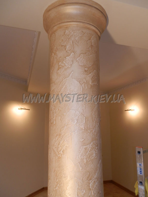 картинка Декорирование колонн марсельским воском