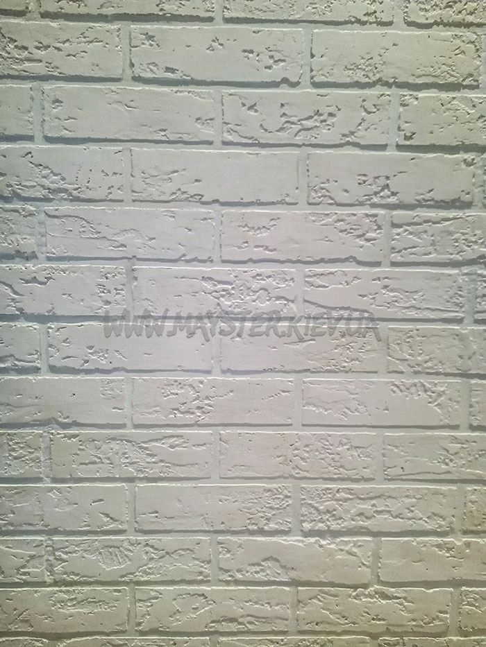 Стена под кирпич нанесение