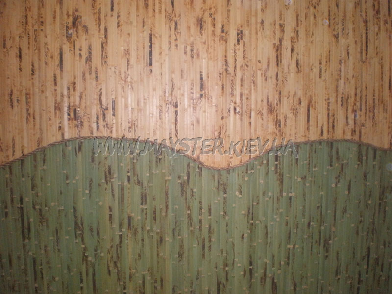 фото бамбукові шпалери на тканинній основі