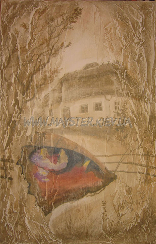 украинская хата роспись стен