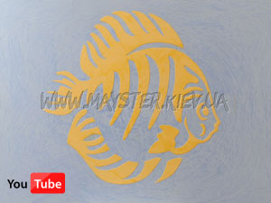 Декоративное панно Золотая рыбка