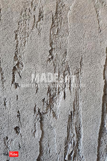Брутальная фактура из декоративной штукатурки Marmorino Maxi Limestone