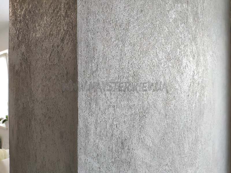 Декоративна штукатурка Marmorino in Polvere Concrete Colorificio Veneziano в один шар фотографії