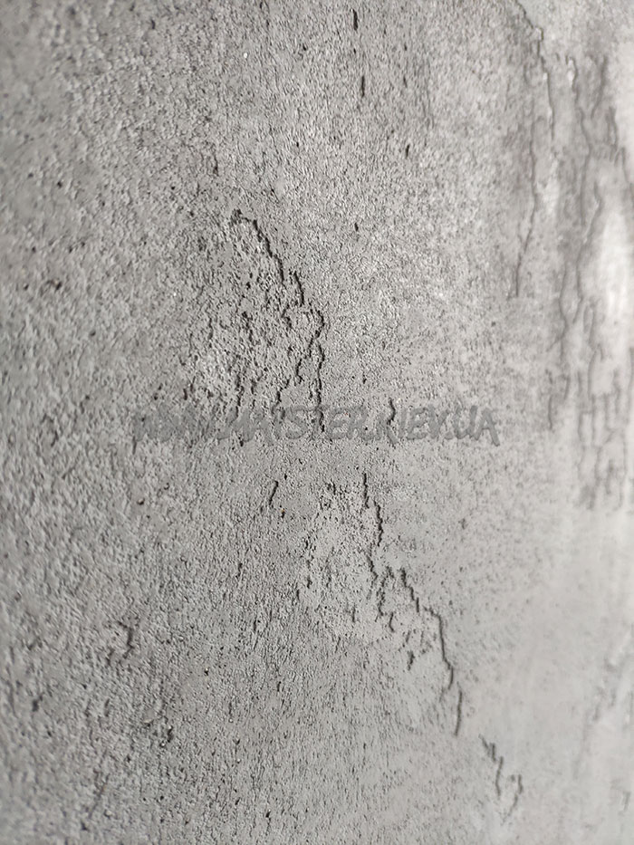 Серая декоративная штукатурка Marmorino in Polvere Concrete Colorificio Veneziano фото